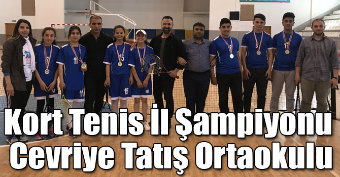 Kort Tenis İl Şampiyonu Cevriye Tatış Ortaokulu