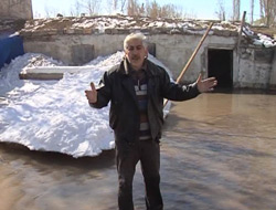 Kars'ta Mahalleyi Su Bastı