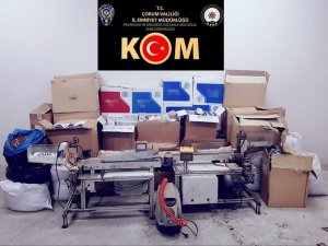 Çorum’da kaçak sigara operasyonu