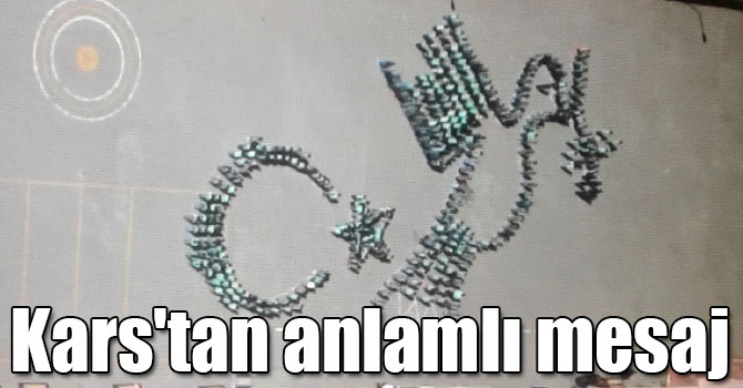 Kars'tan 600 öğrenciyle anlamlı mesaj