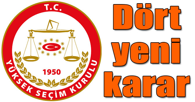 YSK’dan erken seçimle ilgili 4 yeni karar