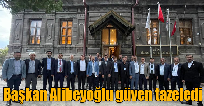 Başkan Alibeyoğlu güven tazeledi