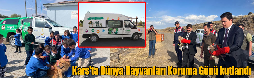 Kars'ta Dünya Hayvanları Koruma Günü kutlandı