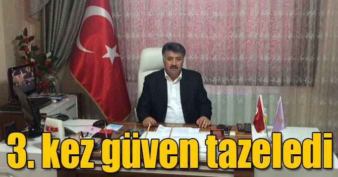 Adem Burulday 3. kez güven tazeledi