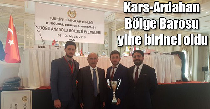 Kars-Ardahan Bölge Barosu yine birinci oldu