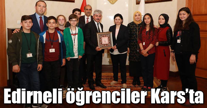 Edirneli öğrenciler Kars’ta