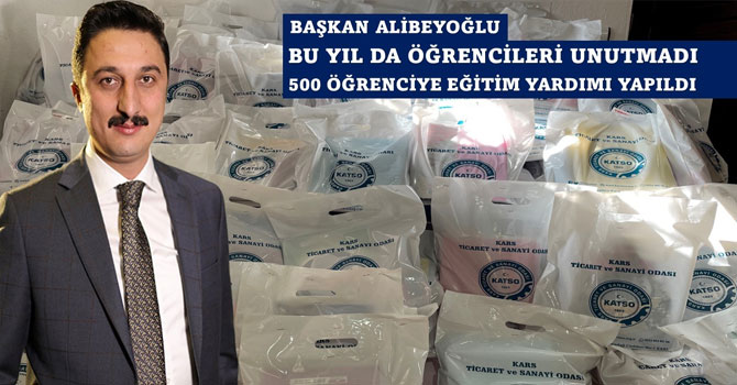 Başkan Alibeyoğlu bu yıl da öğrencileri unutmadı