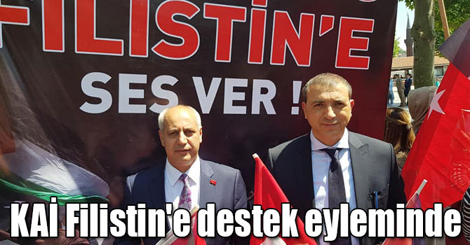 KAİ Filistin'e destek eyleminde