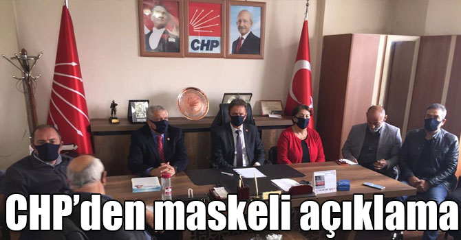 CHP’den maskeli basın açıklaması