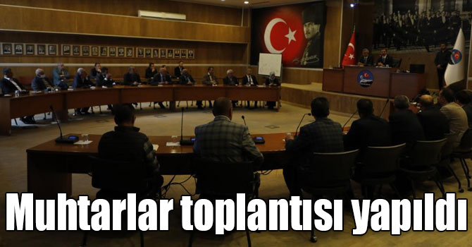 Kars Belediyesi’nde muhtarlar toplantısı yapıldı