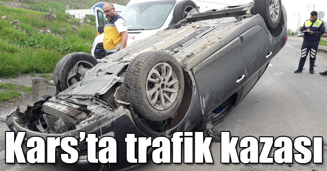 Kars’ta trafik kazası: 1 yaralı