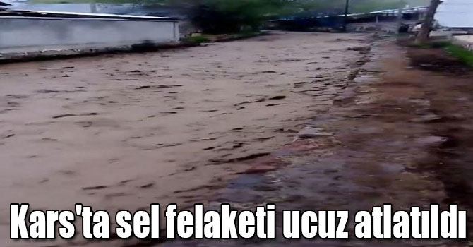 Kars'ta sel felaketi ucuz atlatıldı