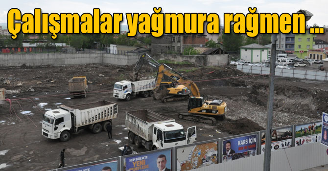 Kars’ta Sultan Alpaslan Külliyesi inşaatı hız kesmeden devam ediyor