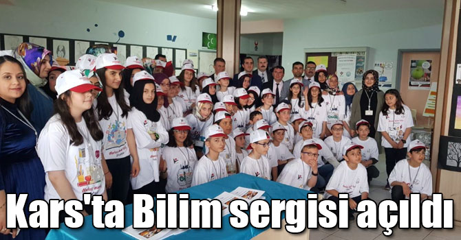 Kars'ta TÜBİTAK 4006 Bilim Fuarı sergisi açıldı