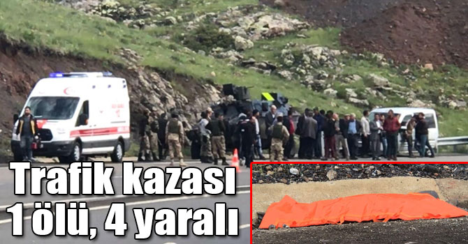 Kars'ta trafik kazası: 1 ölü, 4 yaralı