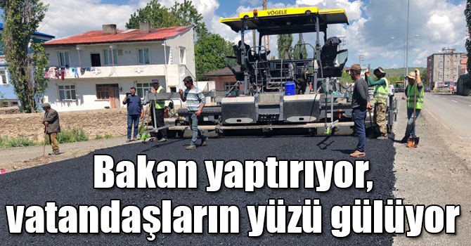 Bakan yaptırıyor, vatandaşların yüzü gülüyor
