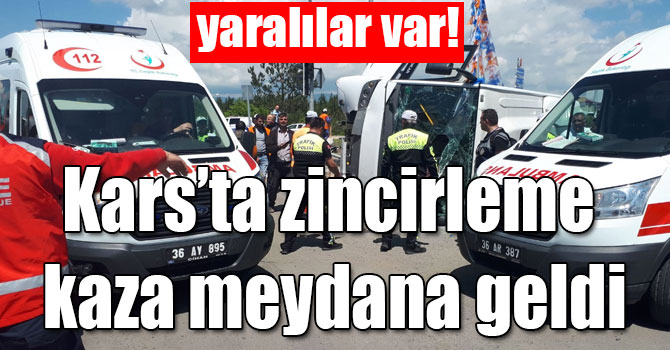 Kars’ta zincirleme kaza: 35 yaralı!