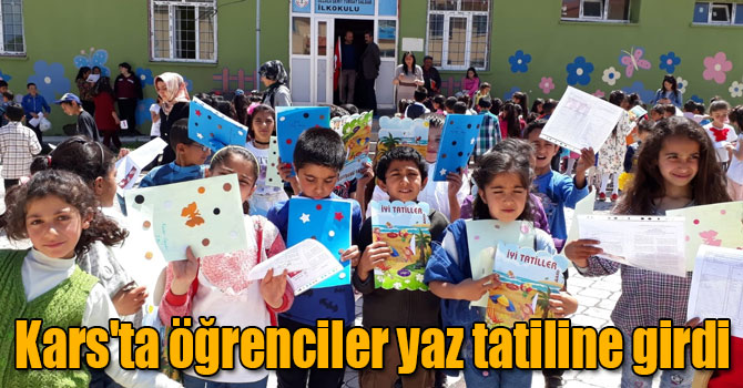 Kars'ta 66 bin 214 öğrenci yaz tatiline girdi