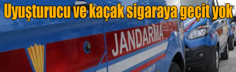 Kars’ta jandarmadan uyuşturucu ve kaçak sigaraya geçit yok