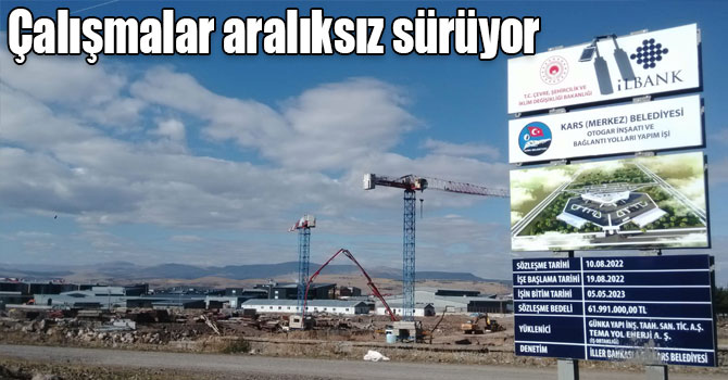 Yeni otogar binasında çalışmalar aralıksız sürüyor