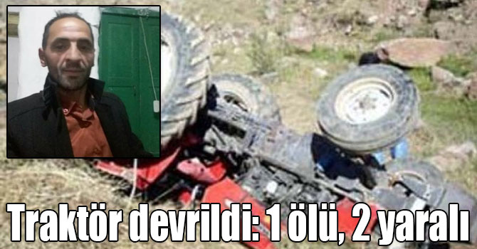 Ardahan - Kars karayolunda traktör devrildi: 1 ölü, 2 yaralı