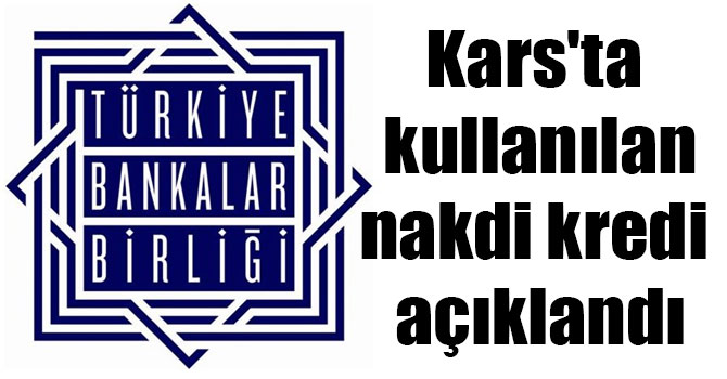 Kars'ta 2.4 milyar TL nakdi kredi kullanıldı