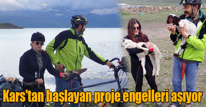 Kars'tan başlayan ‘Pedal Arkadaşım’ projesi engelleri aşıyor