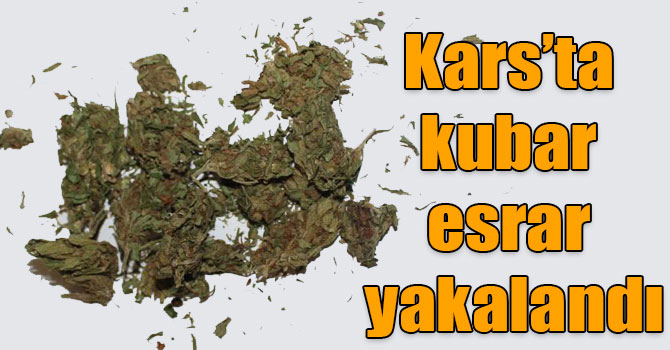 Kars’ta kubar esrar yakalandı