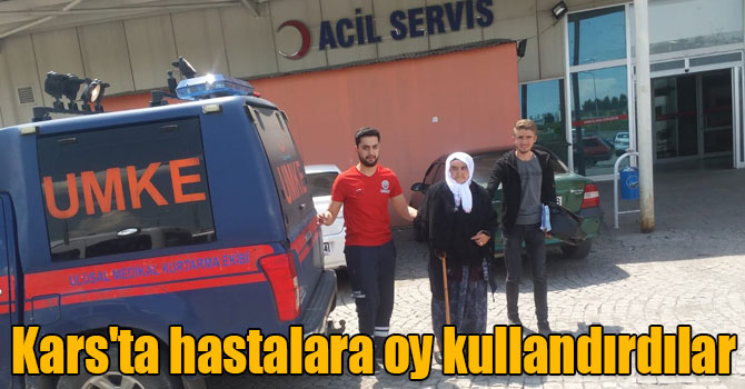 Kars'ta 63 hastaya oy kullandırdılar