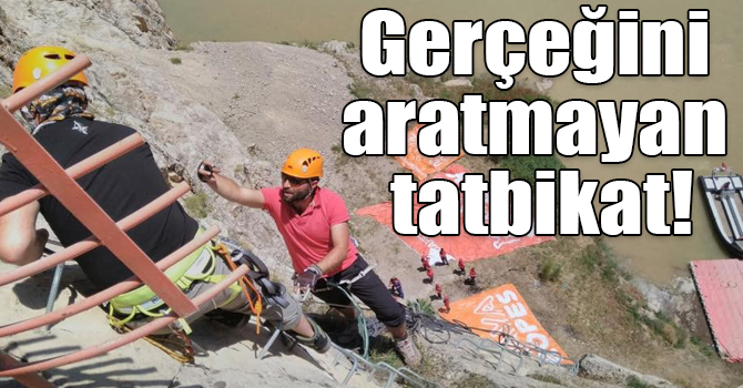 Gerçeğini aratmayan tatbikat!