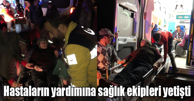 Kars Çayı taştı, mahsur kalan hastaların yardımına sağlık ekipleri yetişti