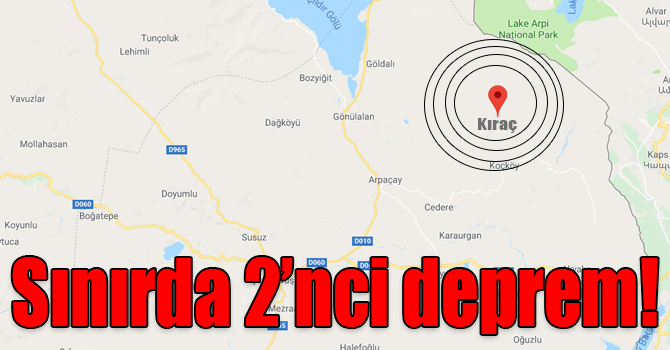 Türkiye-Ermenistan sınırında 2’nci deprem!