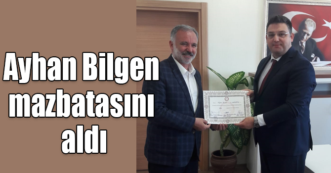 HDP Kars Milletvekili Ayhan Bilgen mazbatasını aldı