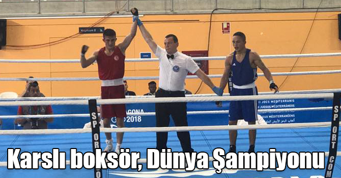 Karslı boksör Tuğrulhan Erdemir, Dünya ve Avrupa Boks Şampiyonu