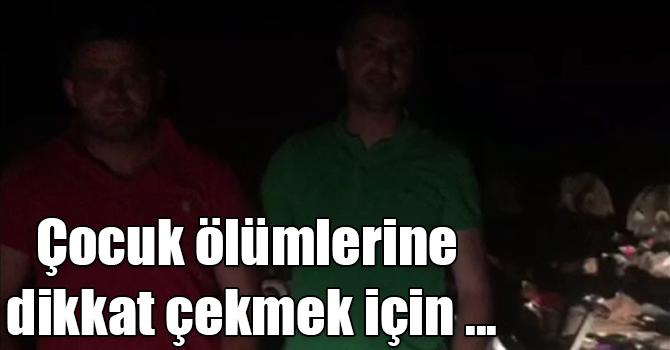 Çocuk ölümlerine dikkat çekmek için ayılara 1 metre yaklaştılar