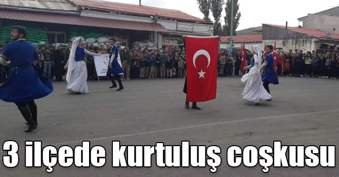 3 ilçede kurtuluş coşkusu