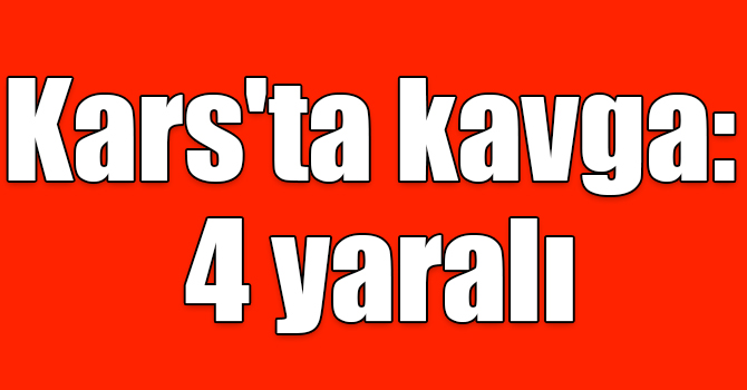 Kars'ta kavga: 4 yaralı