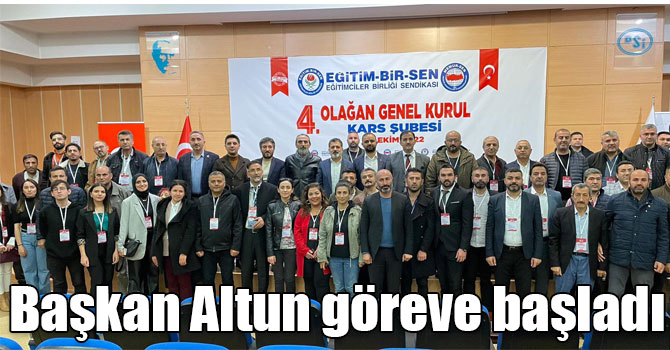 Başkan Altun göreve başladı