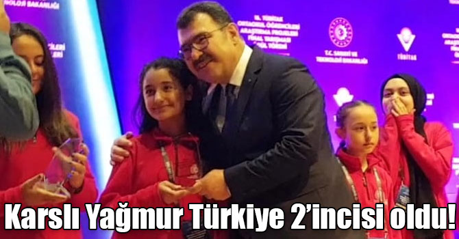 Karslı Yağmur Türkiye 2’incisi oldu!