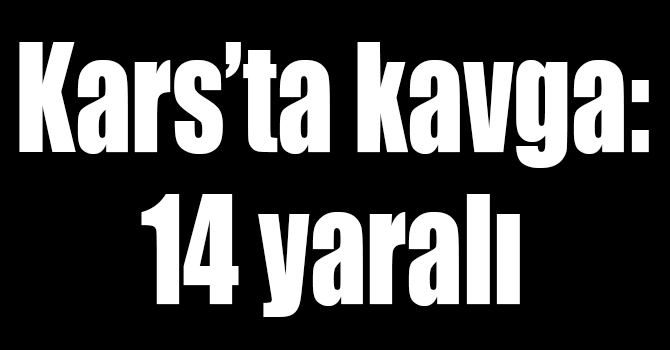 Kars’ta kavga: 14 yaralı