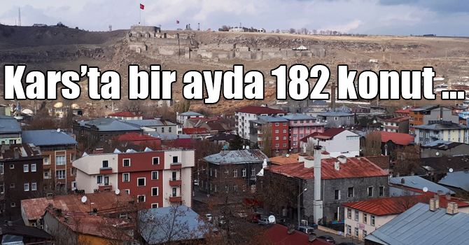 Kars’ta Haziran ayında 182 konut satıldı
