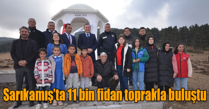 Sarıkamış’ta 11 bin fidan toprakla buluştu