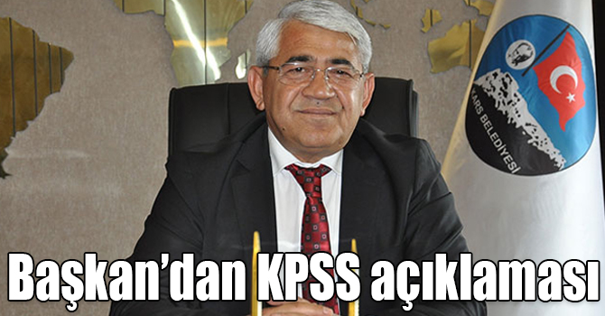 Başkan Karaçanta’dan KPSS açıklaması