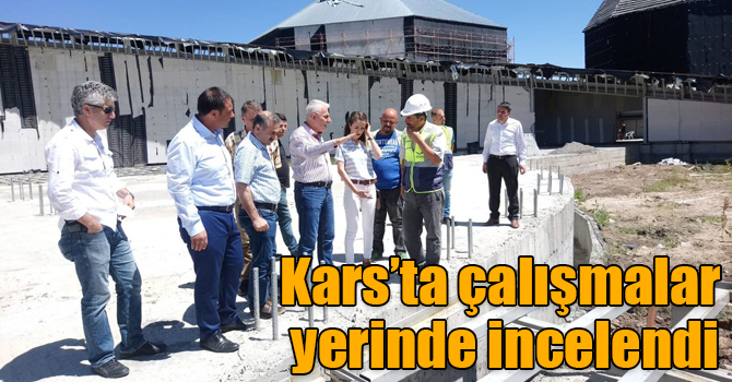 Kars’ta çalışmalar yerinde incelendi