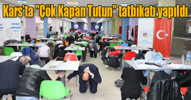 Kars’ta "Çök Kapan Tutun" tatbikatı yapıldı