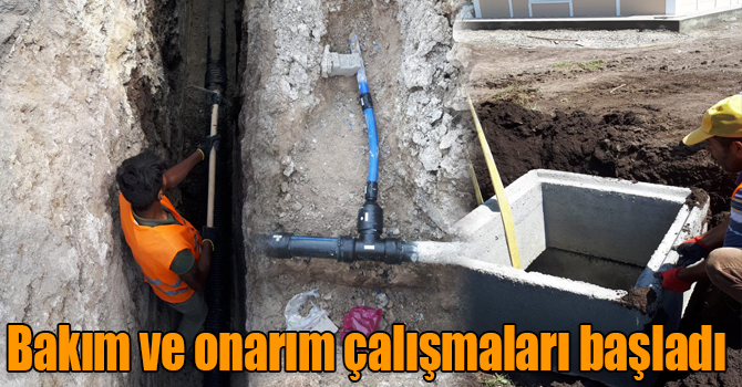 Kars OSB içme suyu bakım ve onarım çalışmaları başladı