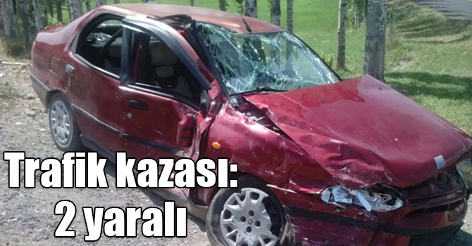 Kars'ta trafik kazası: 2 yaralı 