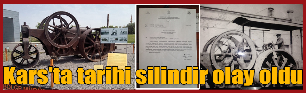 Kars'ta tarihi silindir olay oldu