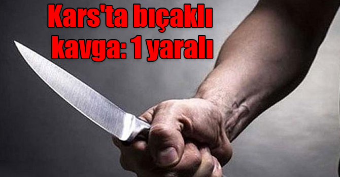 Kars'ta bıçaklı kavga: 1 yaralı