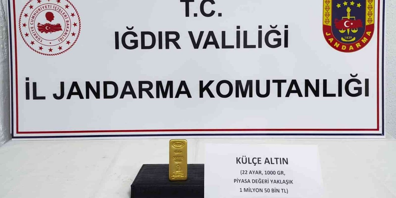 Kargoda 1 milyon 50 bin lira değerinde külçe altın ele geçirildi